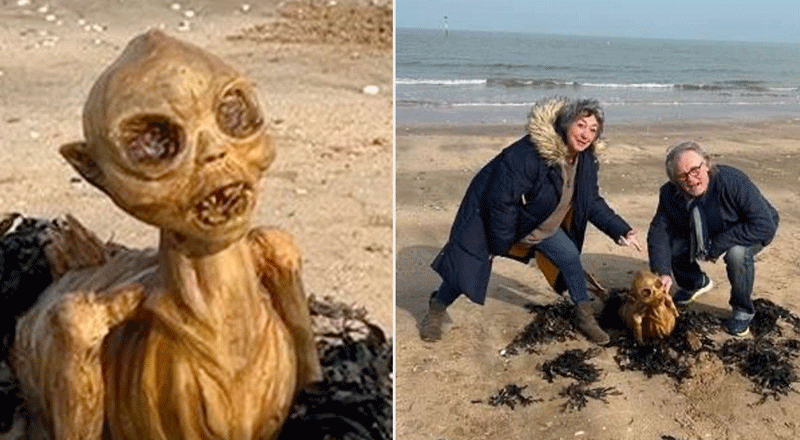 Mysterious "Skeleton-Like" Figure Leaves UK Couple Baffled